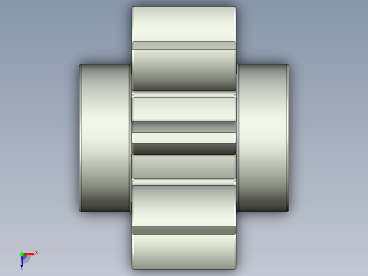 3647 - 364702 OldGray Technic Gear 8 Tooth.STEP俯视缩略图