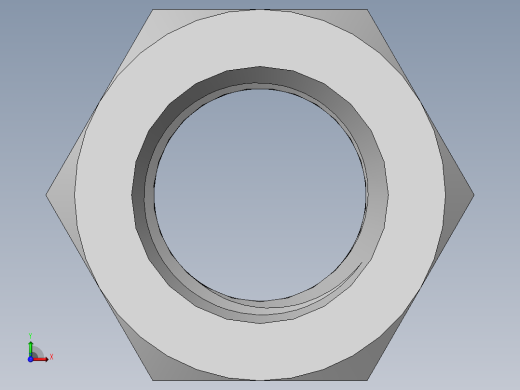 DIN 934 螺母-M56 Nut.SLDPRT前视缩略图