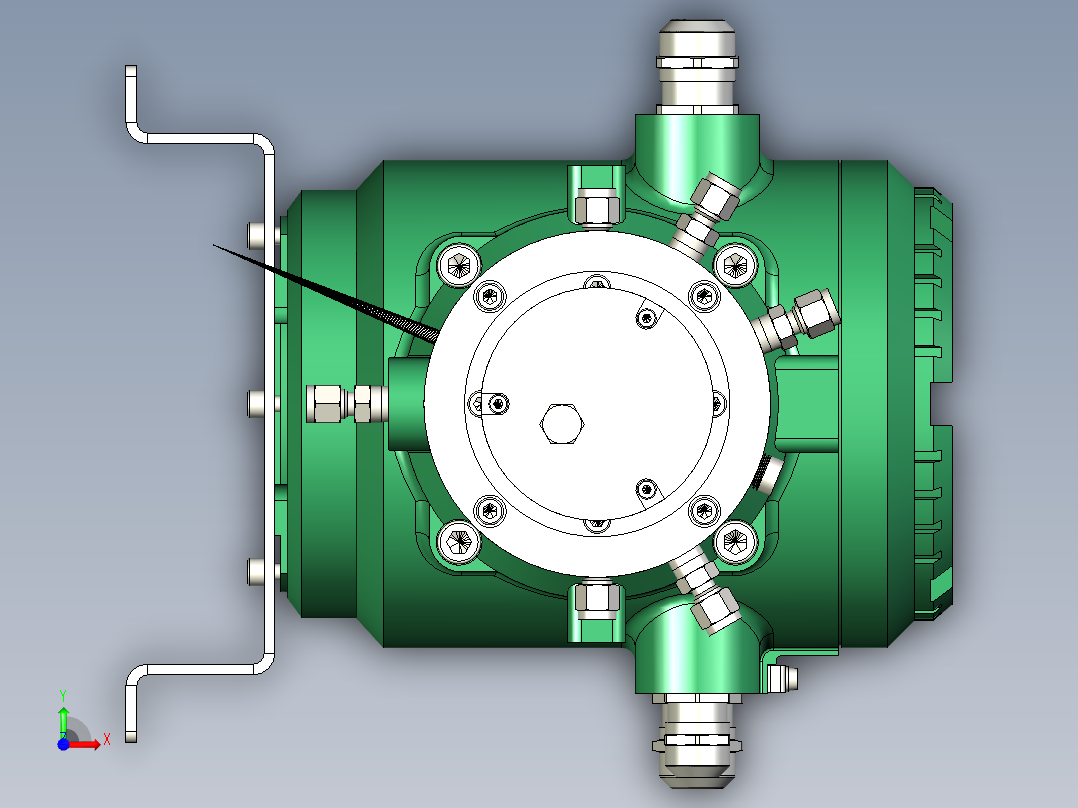 激光气体分析仪前视图