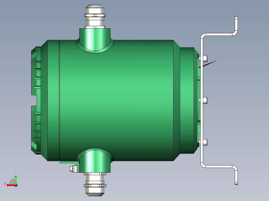 激光气体分析仪后视图