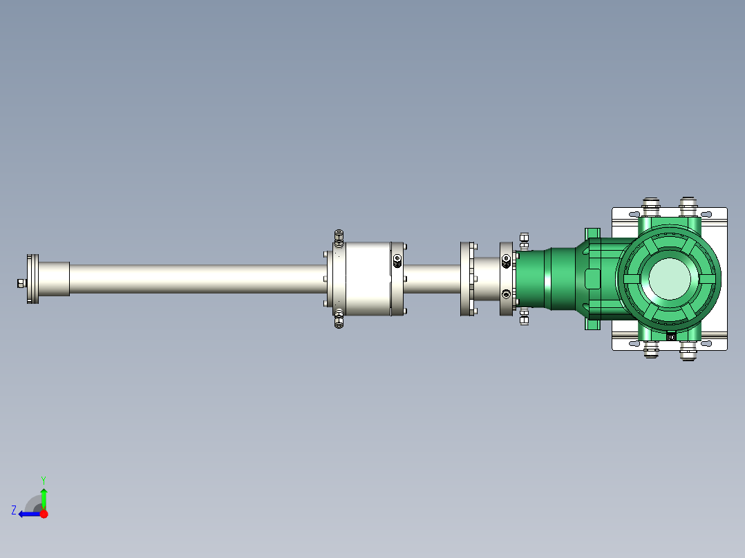 激光气体分析仪右视图