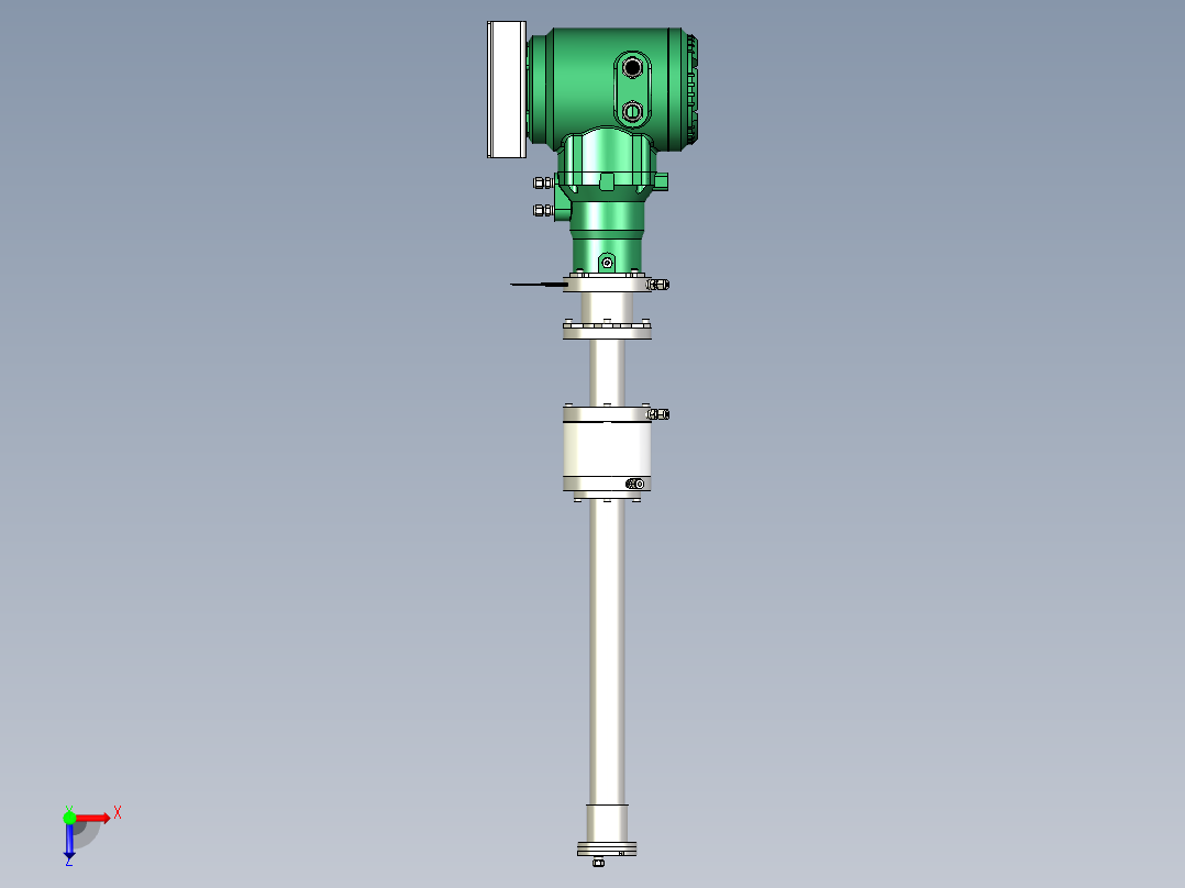 激光气体分析仪俯视图