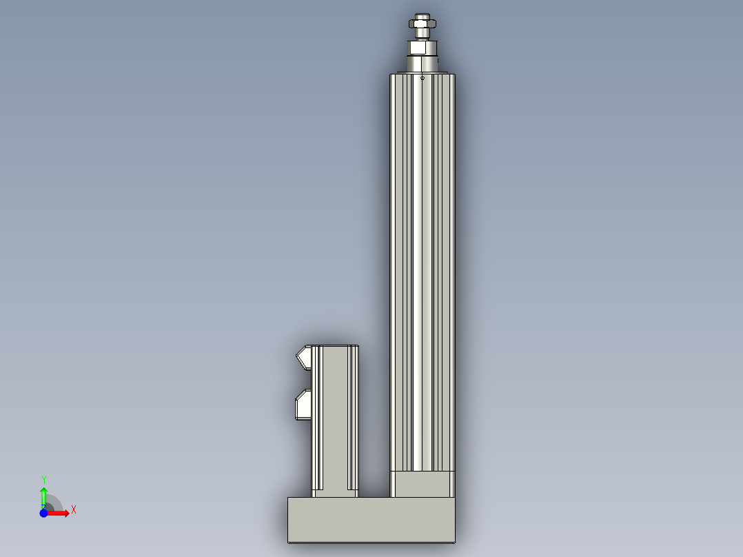 12VZ电动缸-VZ5-S200-BD前视图