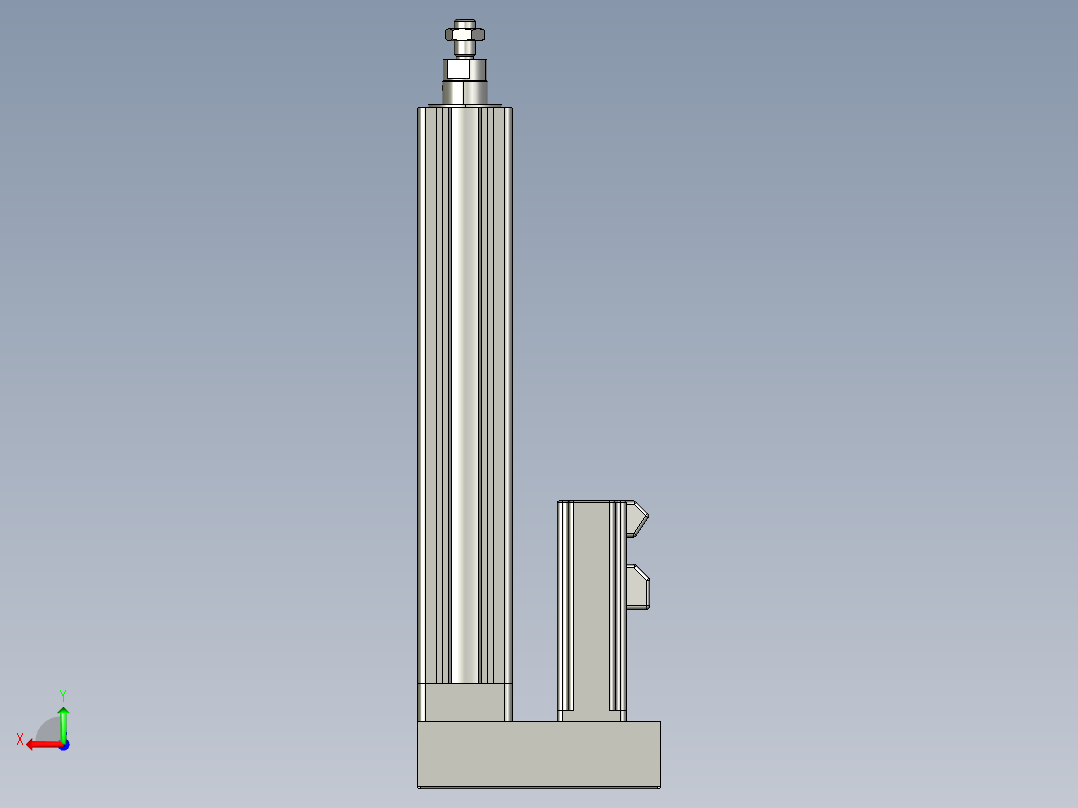 12VZ电动缸-VZ5-S200-BD后视图