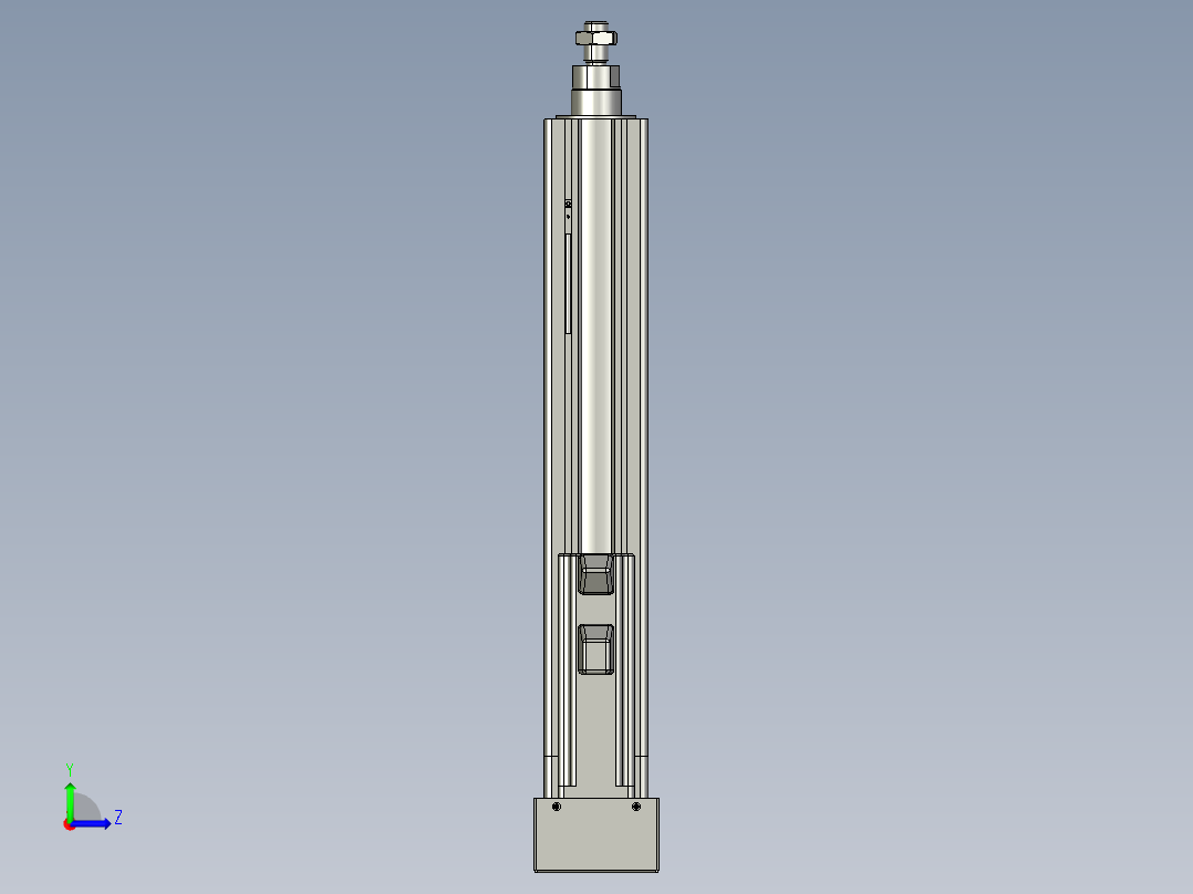 12VZ电动缸-VZ5-S200-BD左视图