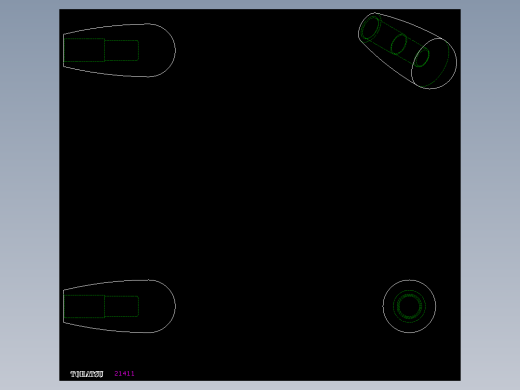 橢圓型把手(壓入式)I.222N-2D多系列多零件图纸模型