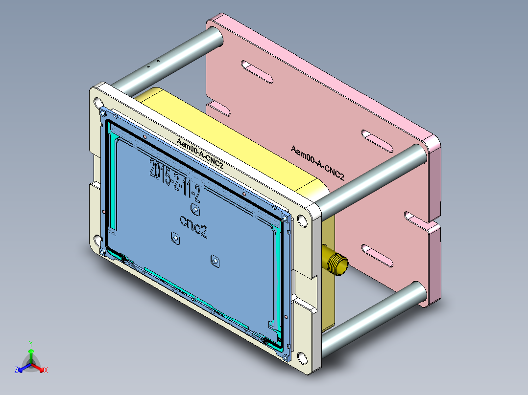 Aam00-A-笔记本CNC工装夹具三维模型CNC2-0430正等轴测图