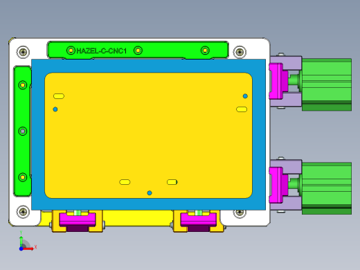 HAZEL-C笔记本CNC工装夹具三维模型-CNC1-0512前视缩略图