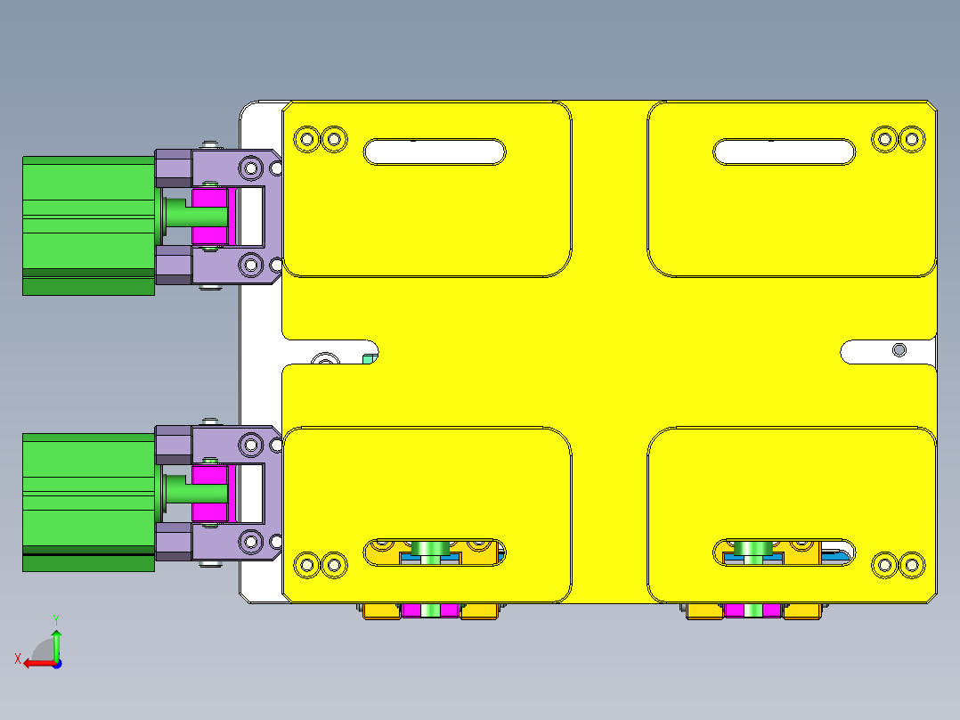 HAZEL-C笔记本CNC工装夹具三维模型-CNC1-0512后视图