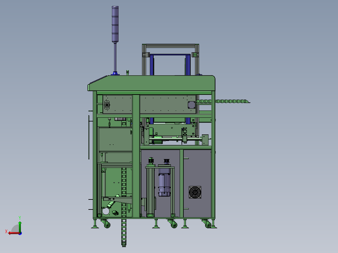 全自动吸送上板一体机后视图