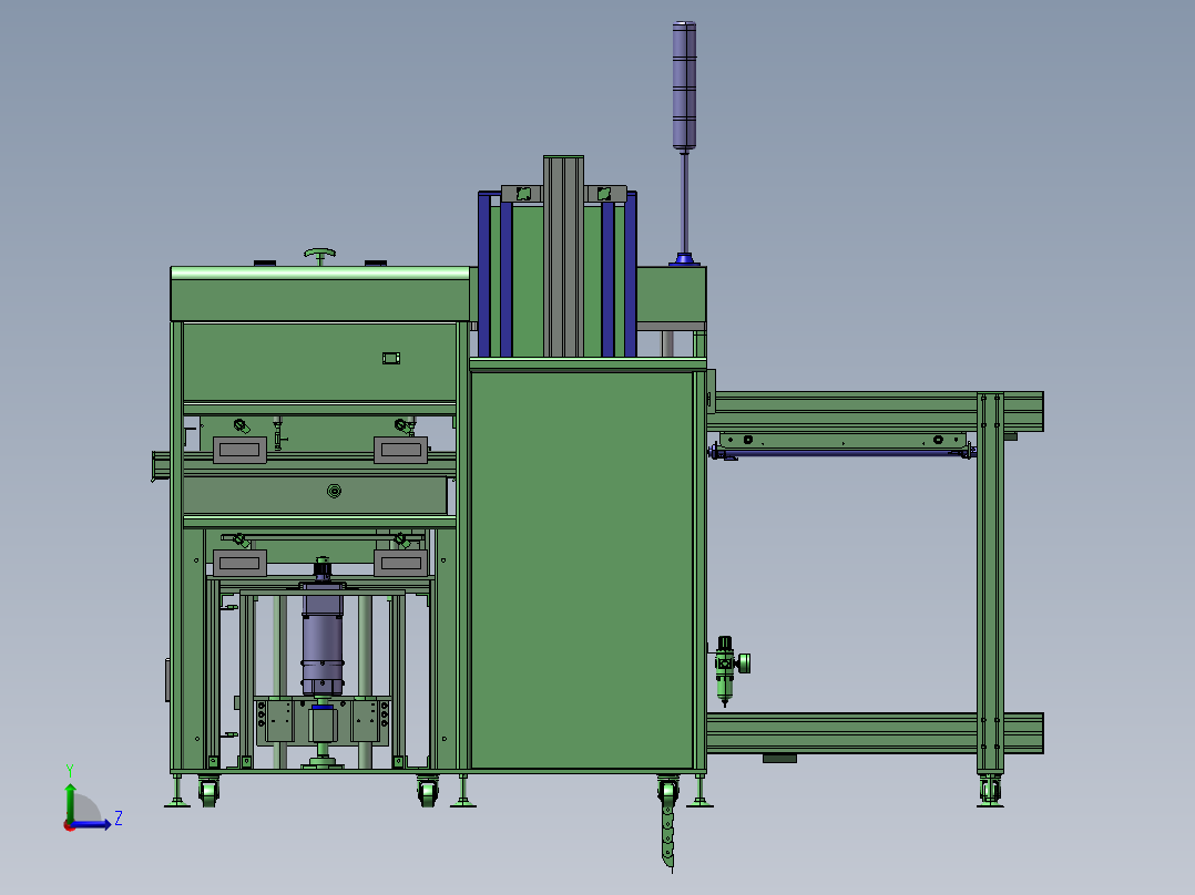 全自动吸送上板一体机左视图