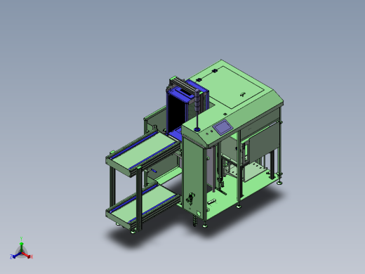 全自动吸送上板一体机正等轴测缩略图