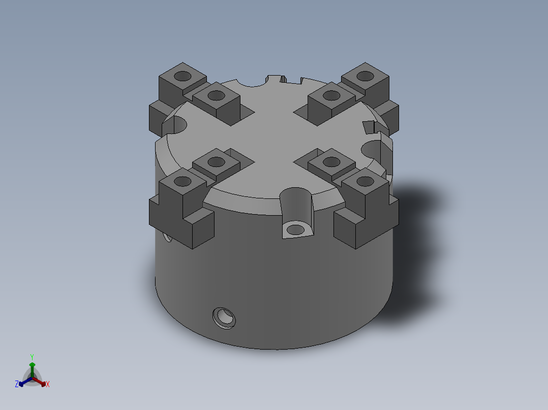 气动夹爪 MHS4系列 7款正等轴测图