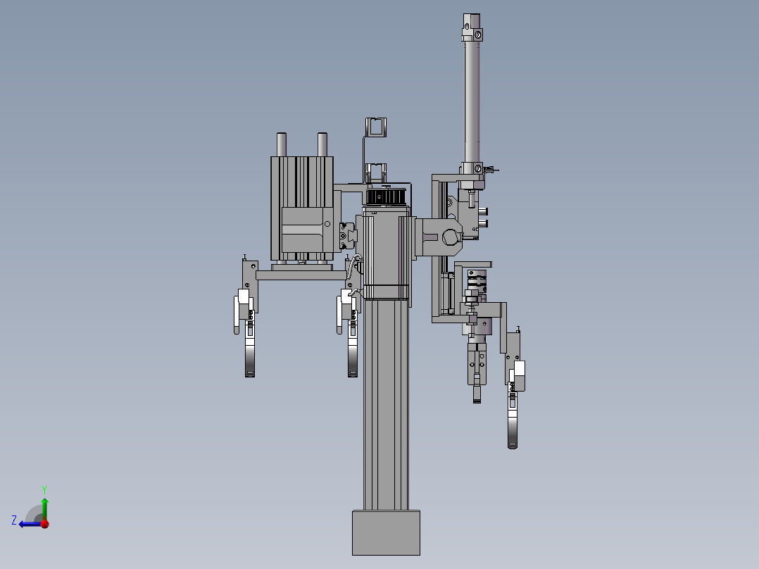 搬送机械爪（需要特征识别）右视图