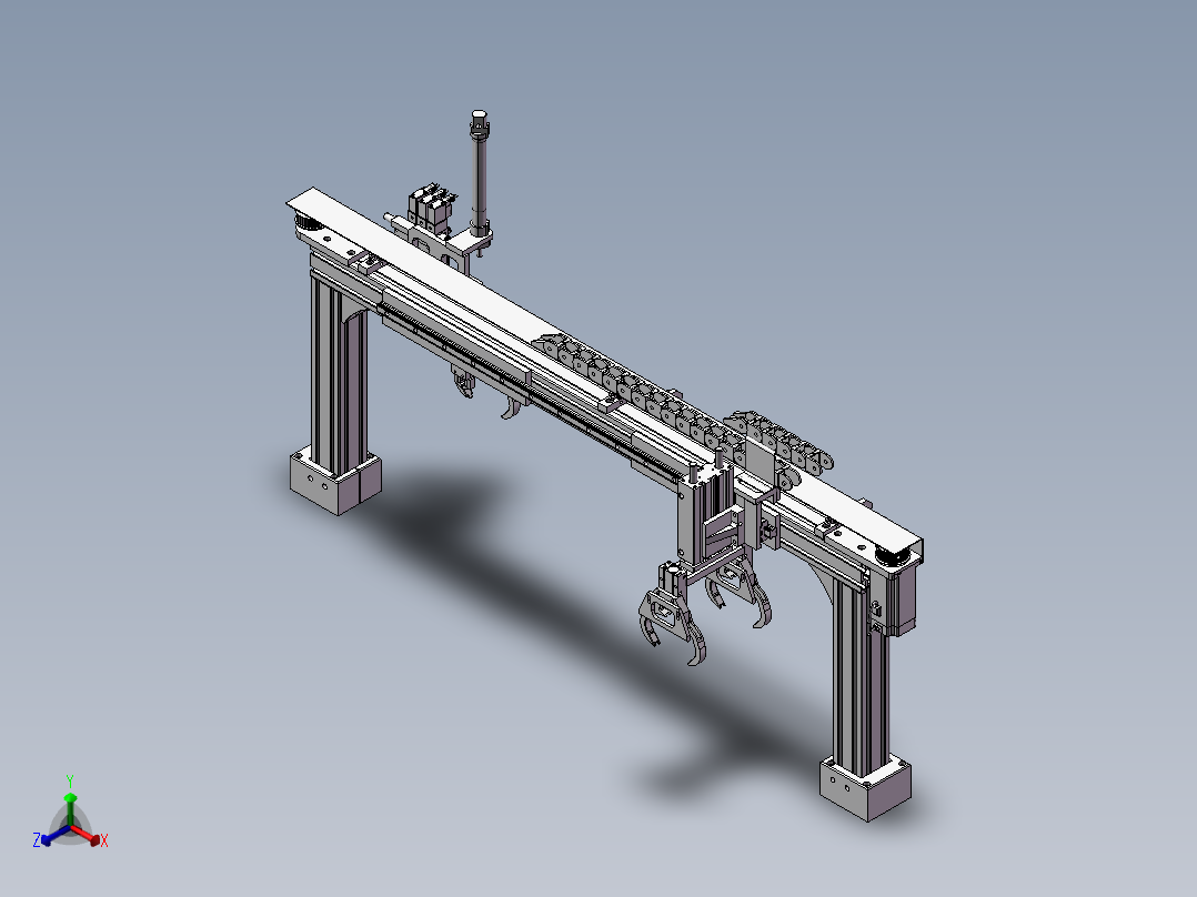 搬送机械爪（需要特征识别）正等轴测图