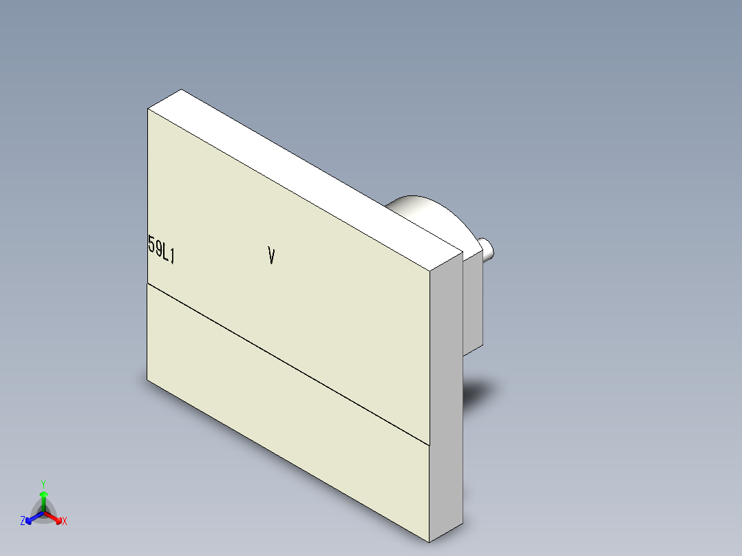 德力西电气 59L1-V正等轴测图