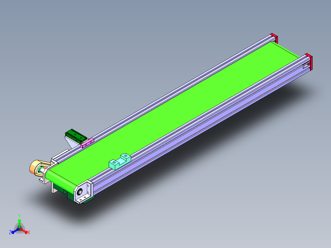 1.5米皮带输送机构