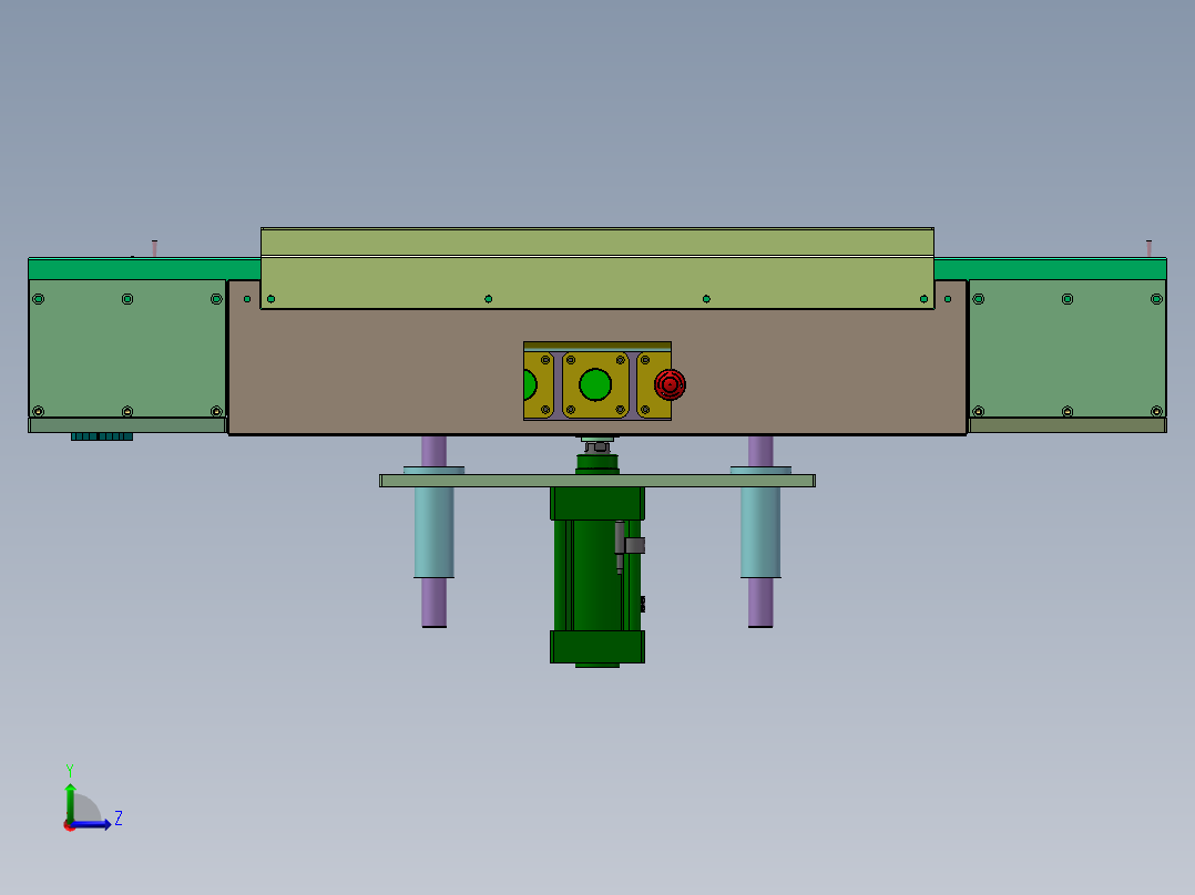 YS-5940 医药包装瓶灭菌输送线后视图