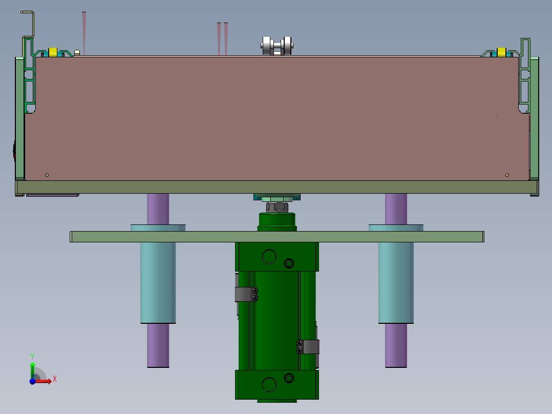 YS-5940 医药包装瓶灭菌输送线左视图