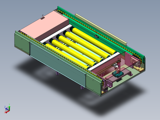 YS-5940 医药包装瓶灭菌输送线正等轴测缩略图