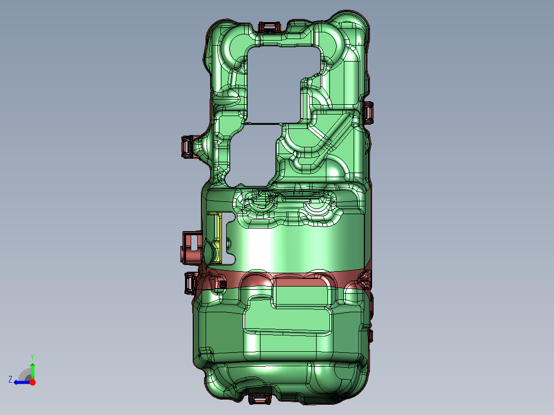 壳体三维数模右视图