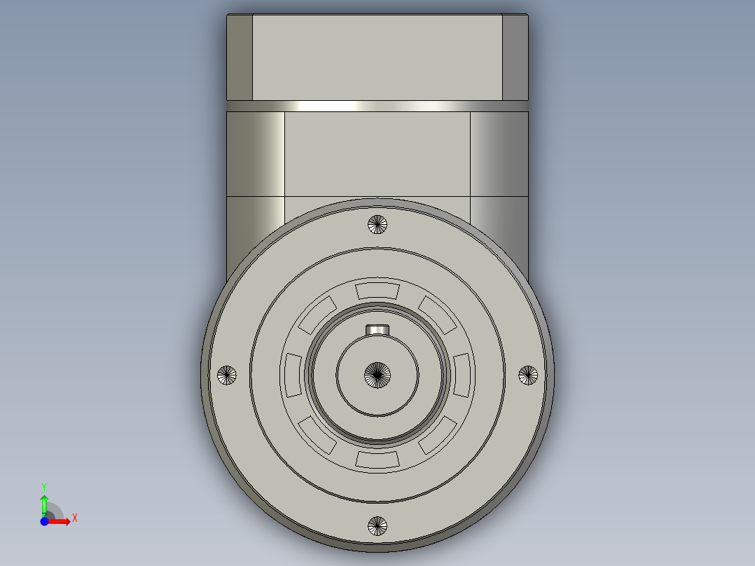 ZLR090-L1直角行星减速机ZLR090D-L1-5-S2-P2-19-70-90-M5-45前视图