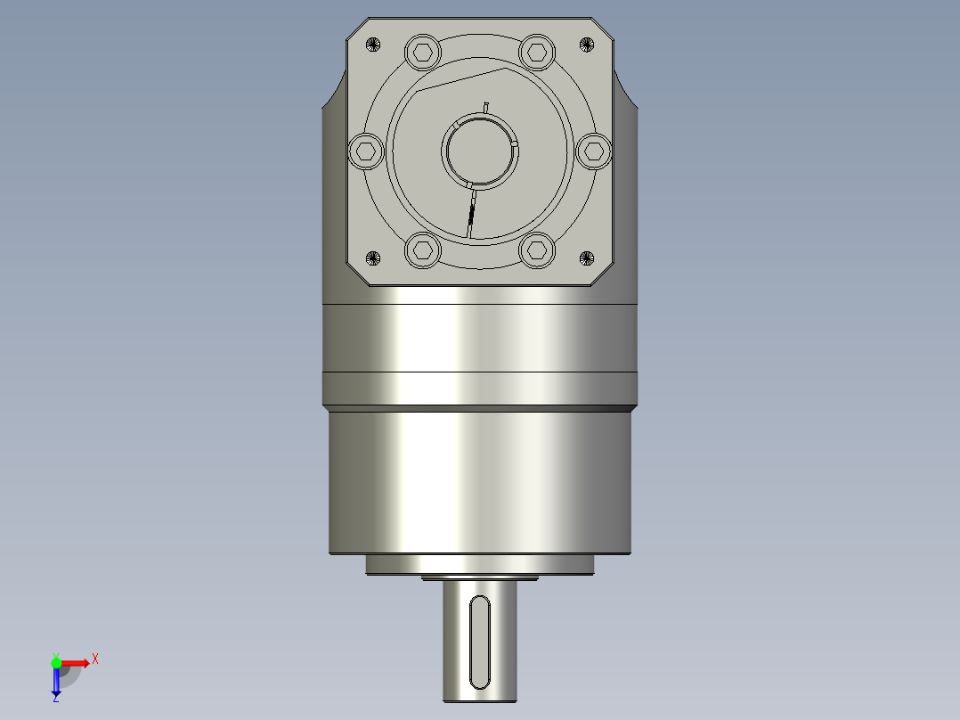 ZLR090-L1直角行星减速机ZLR090D-L1-5-S2-P2-19-70-90-M5-45俯视图