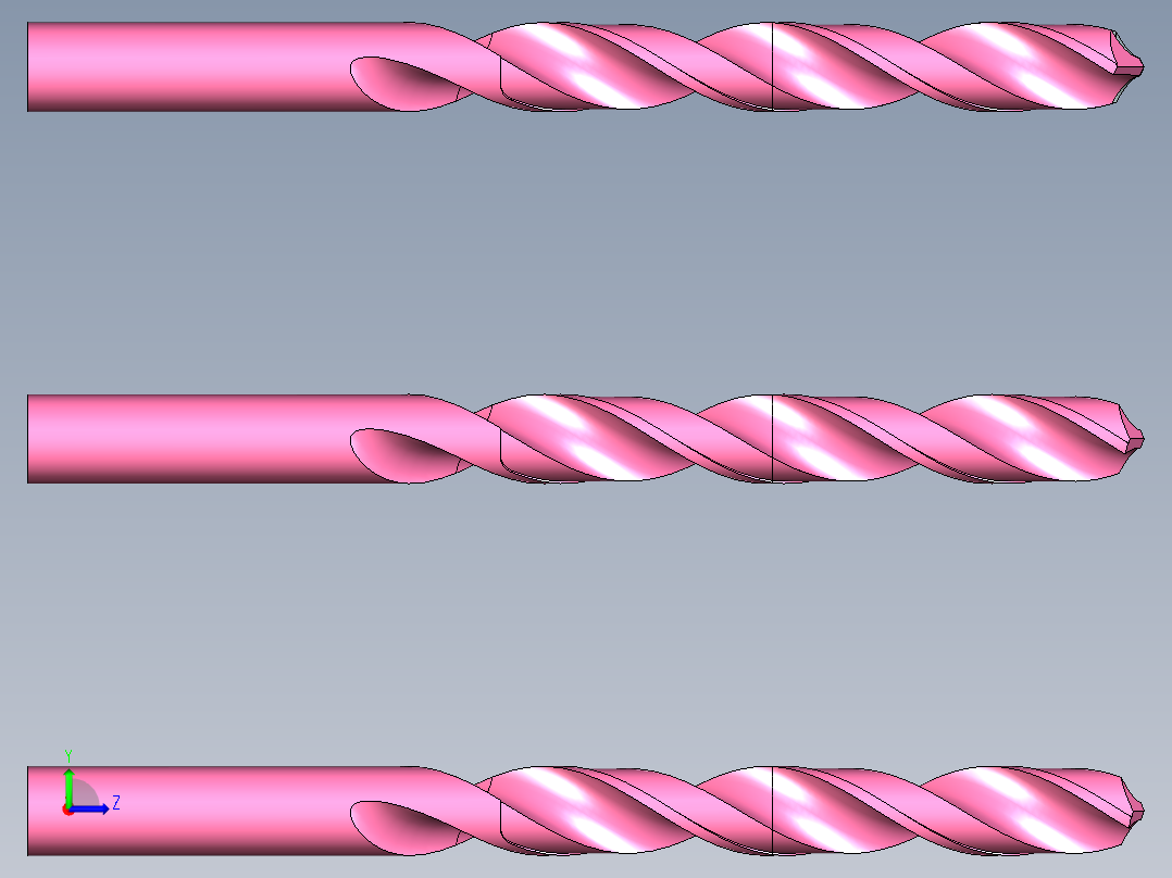 140钻顶角UG10.0带参数左视图