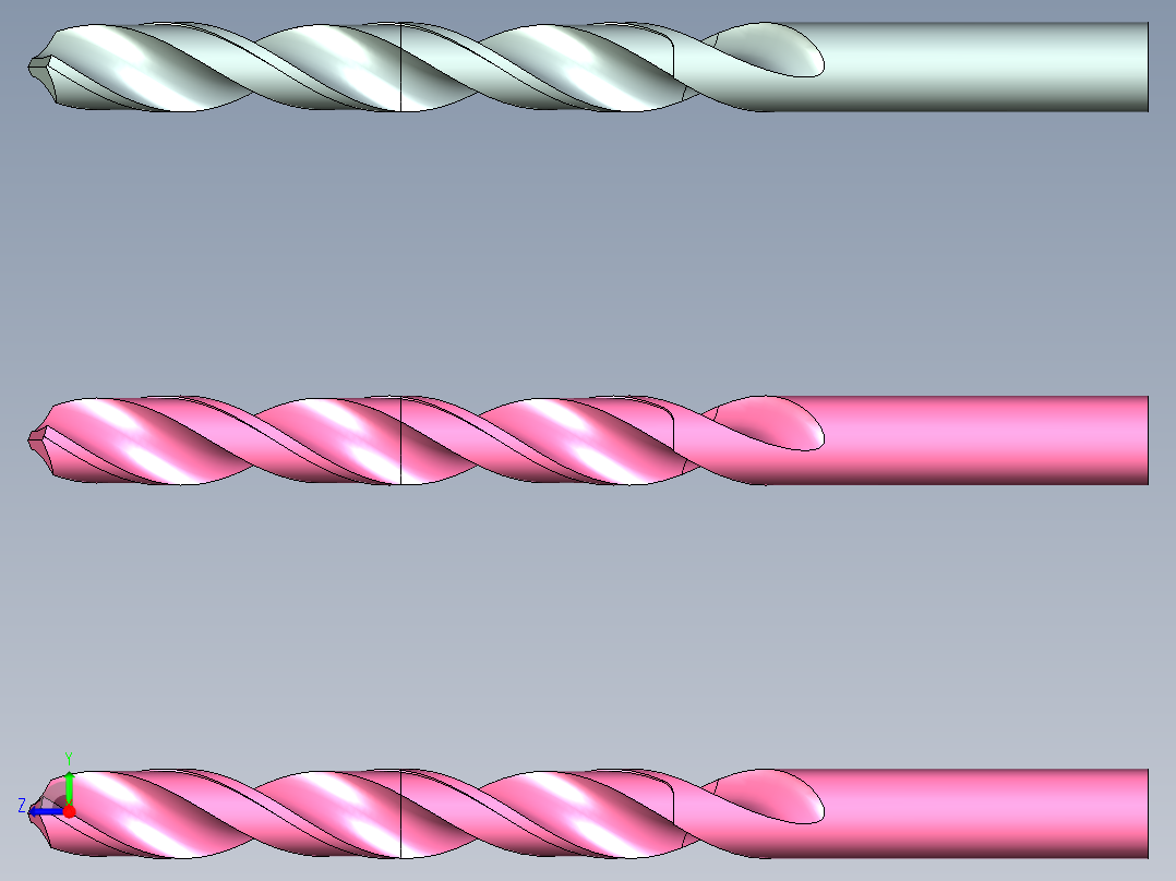 140钻顶角UG10.0带参数右视图