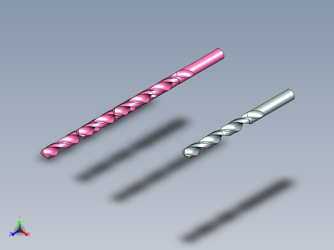 140钻顶角UG10.0带参数正等轴测图