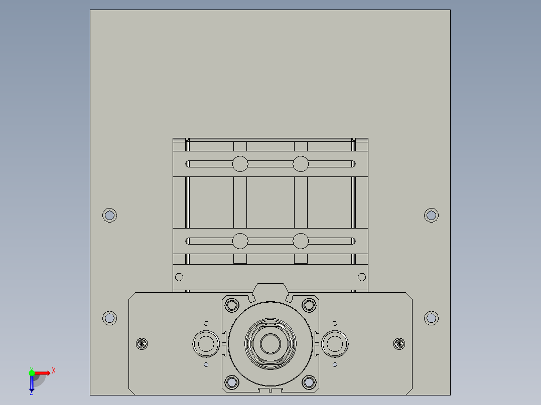 裁断机构俯视图