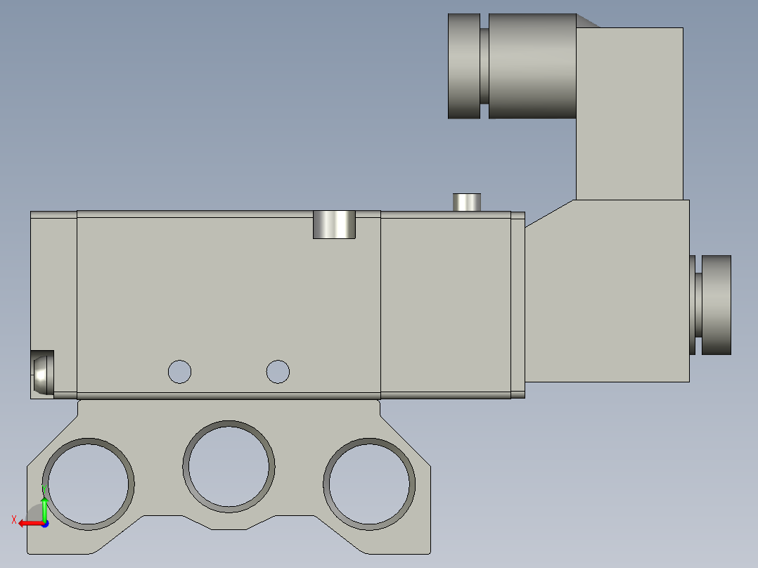 电磁阀-座组件-4V1006A-100M4F-1后视图