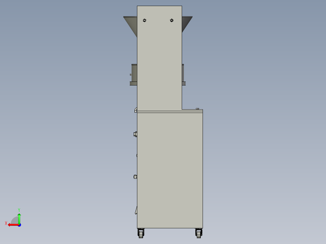 全自动颗粒粉末包装机械后视图