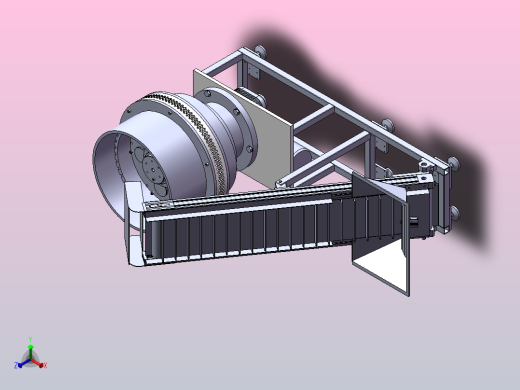 秸秆压块机三维SW+二维CAD正等轴测缩略图