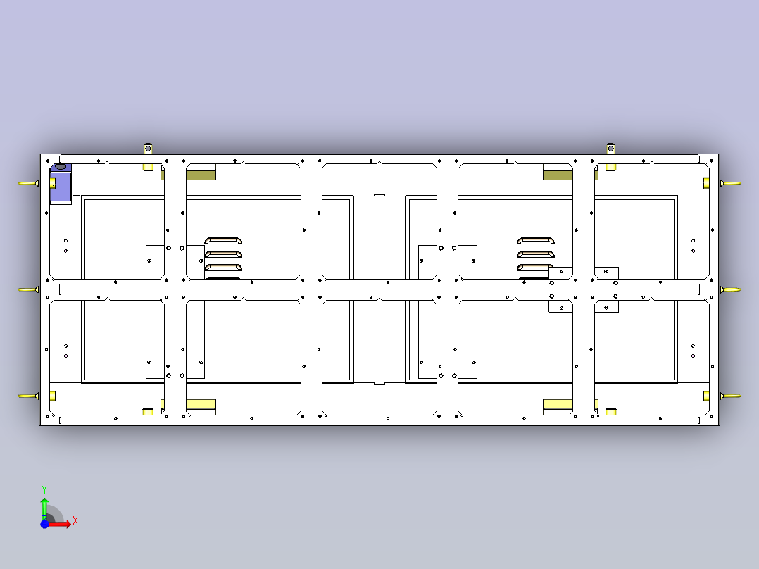 3D-P16防水箱体三维模型前视图