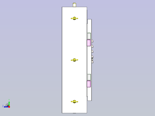 3D-P16防水箱体三维模型右视缩略图