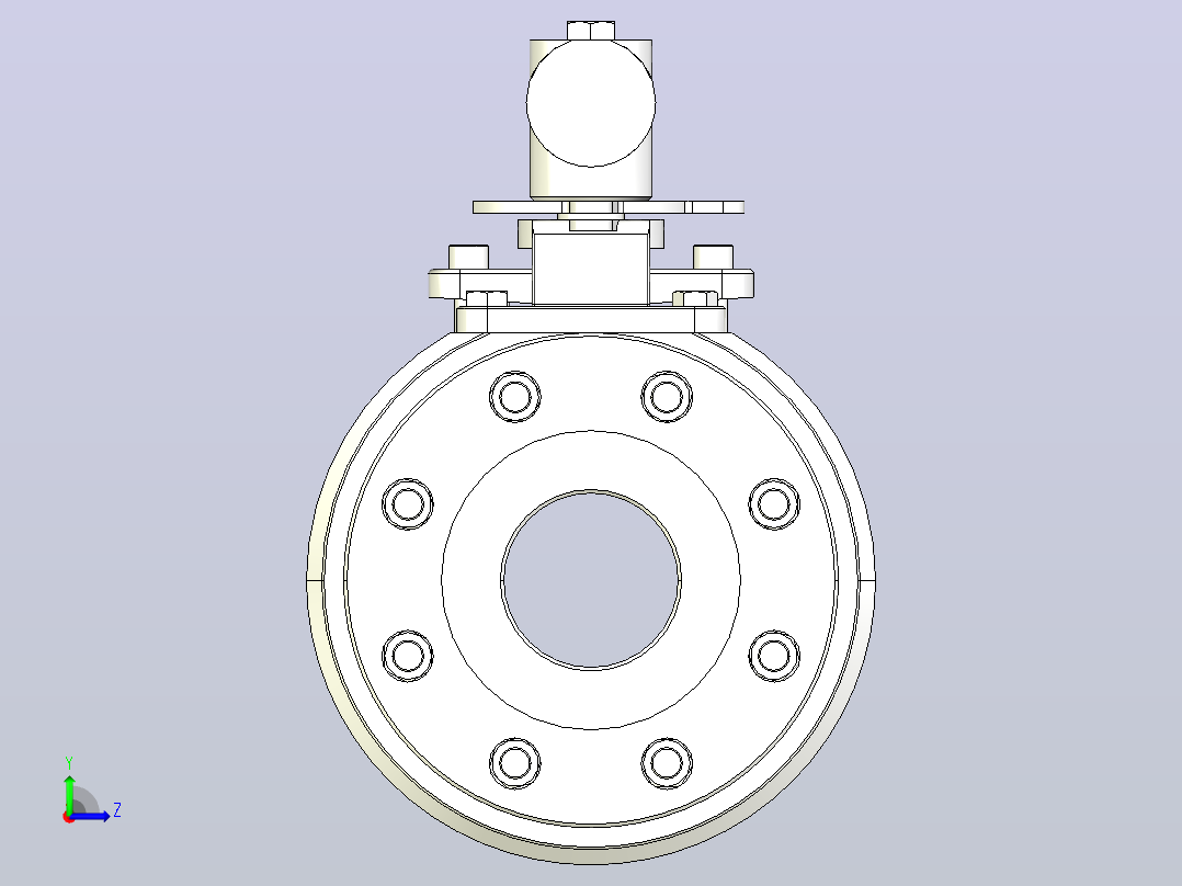 DN80-CLASS600Lb锻钢浮动球阀[DN80-CLASS600Lb]左视图