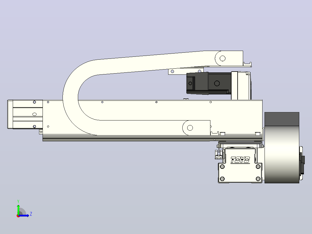 XYGT320-A4-400-250-M-C-0001负载5-8KG XY丝杆模组 内嵌式 XYGT320-A4 替换东佑达TOYO直线滑台模组左视图