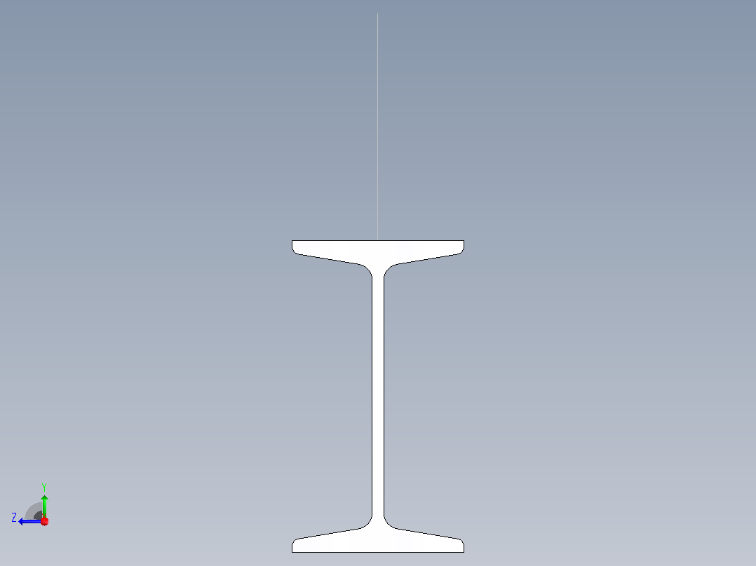 16#热轧工字钢6m.SLDPRT右视图