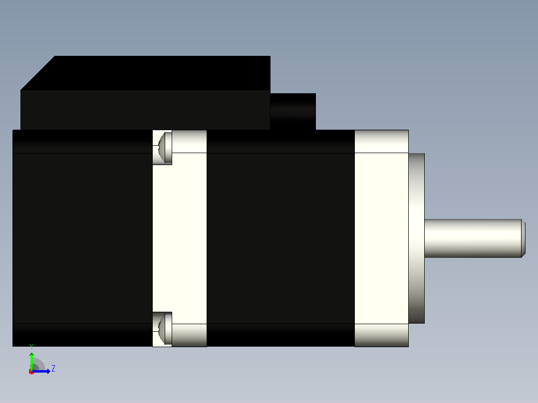 20mm 系列 T型丝杆直线闭环步进电机左视图