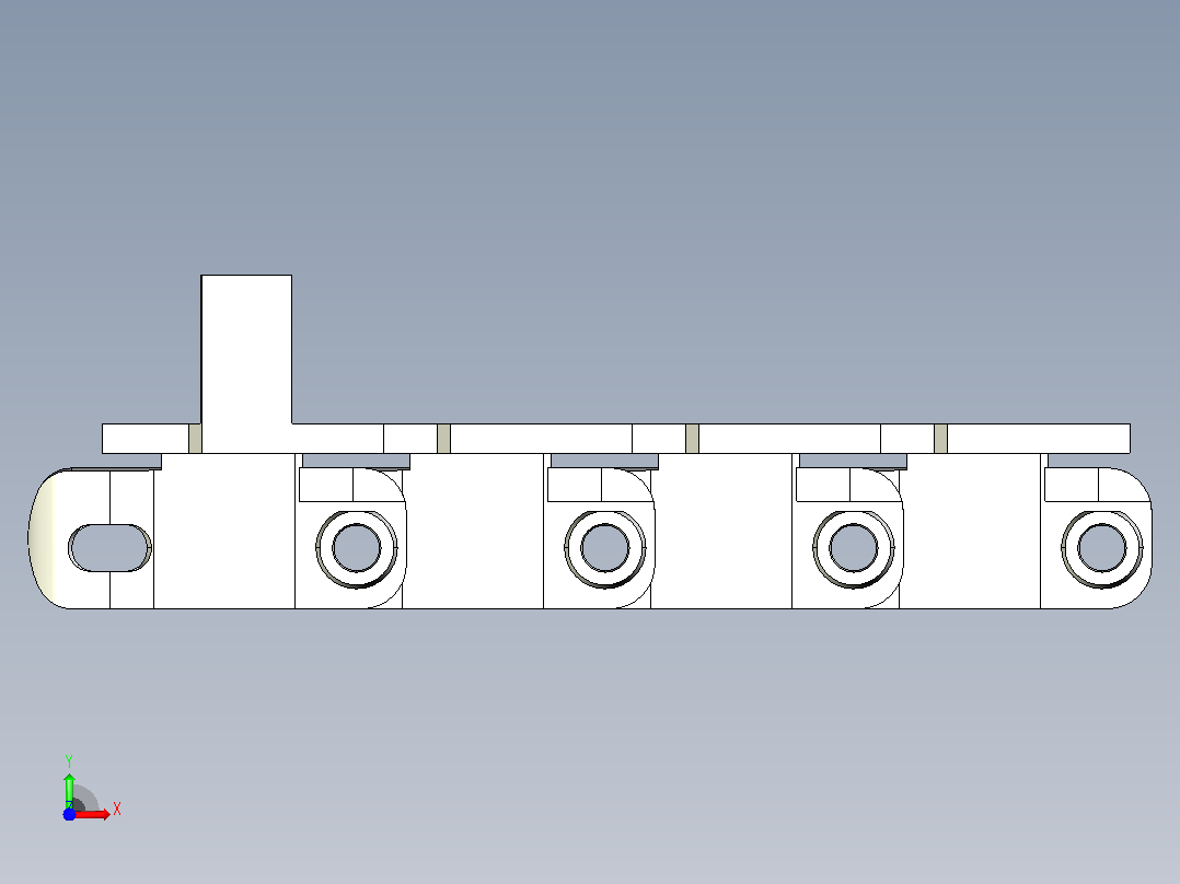 YMTL83X20A-AZ4-C1 83宽A型楔链前视图