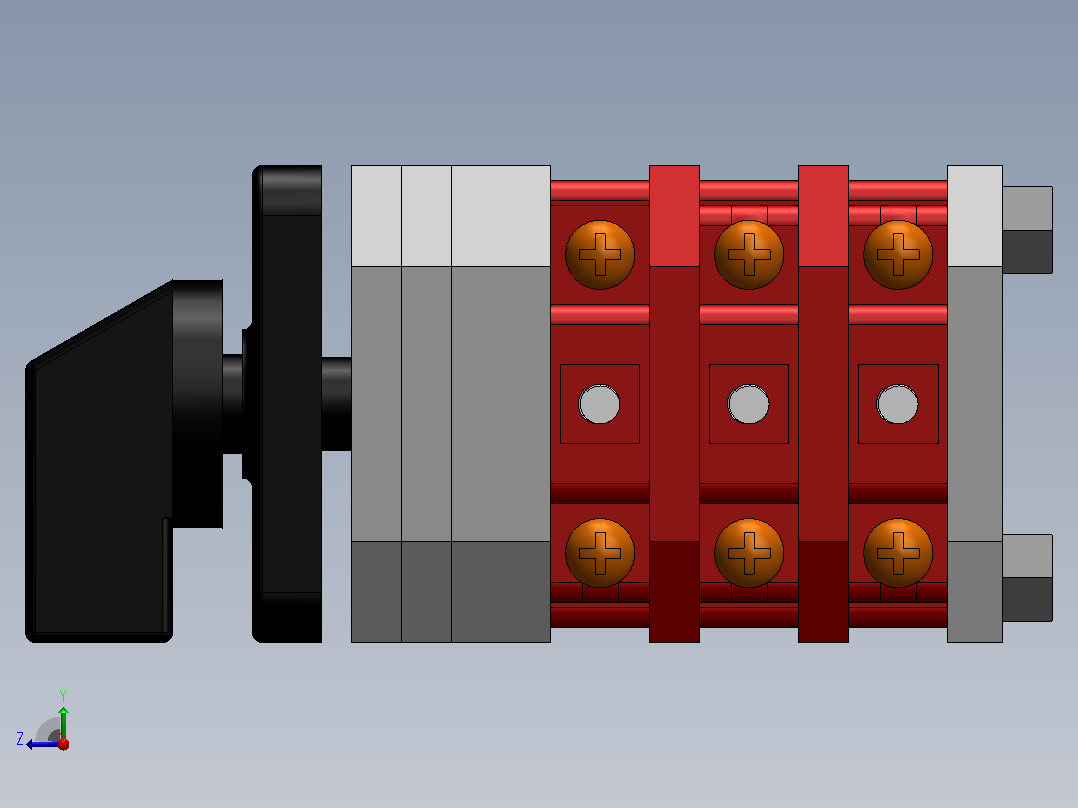 LW38A-16[LW38A-16]万能转换开关右视图