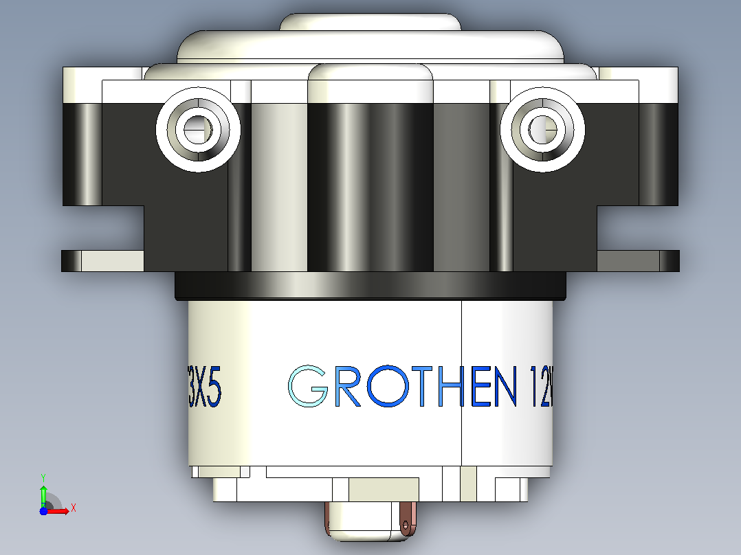 12V DC Grothen 3x5蠕动泵前视图