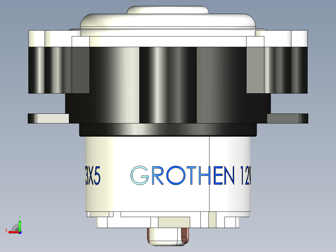 12V DC Grothen 3x5蠕动泵后视图