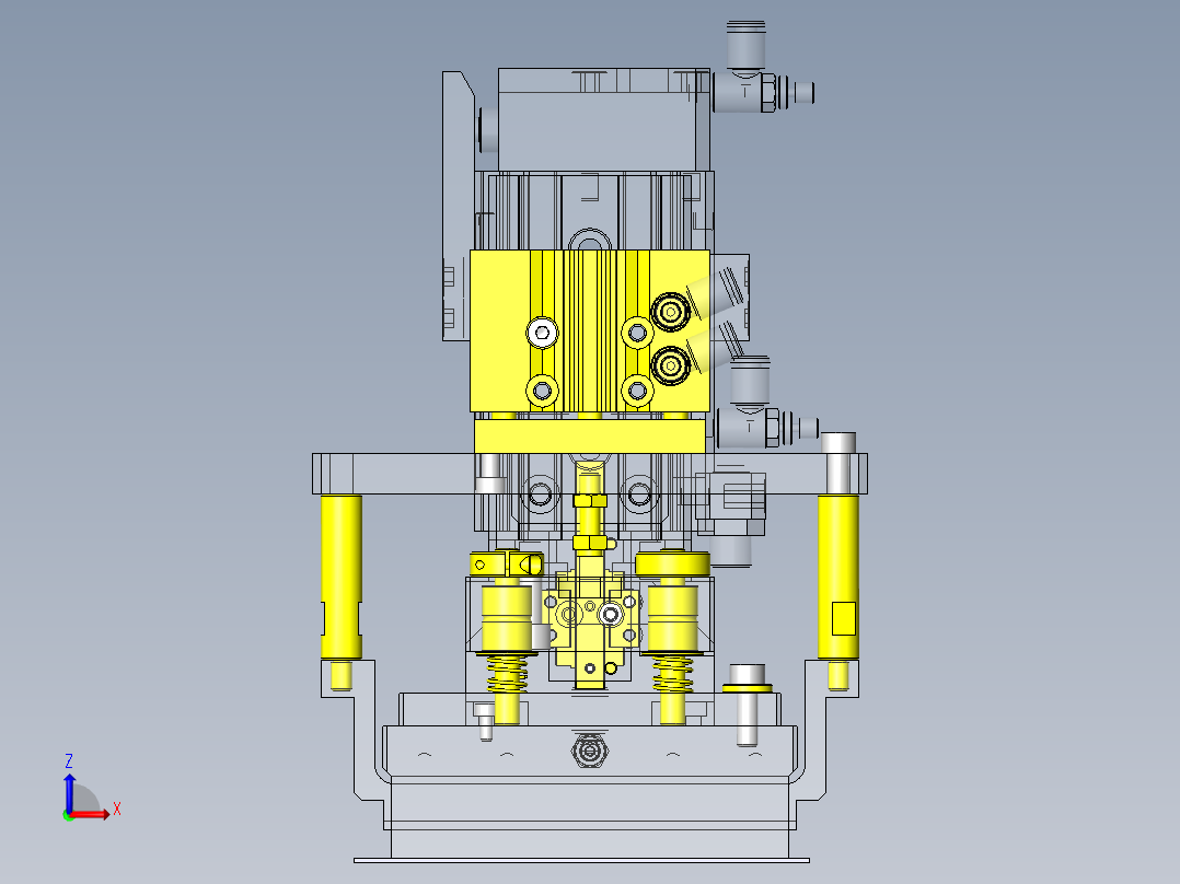 工件吸附头前视图
