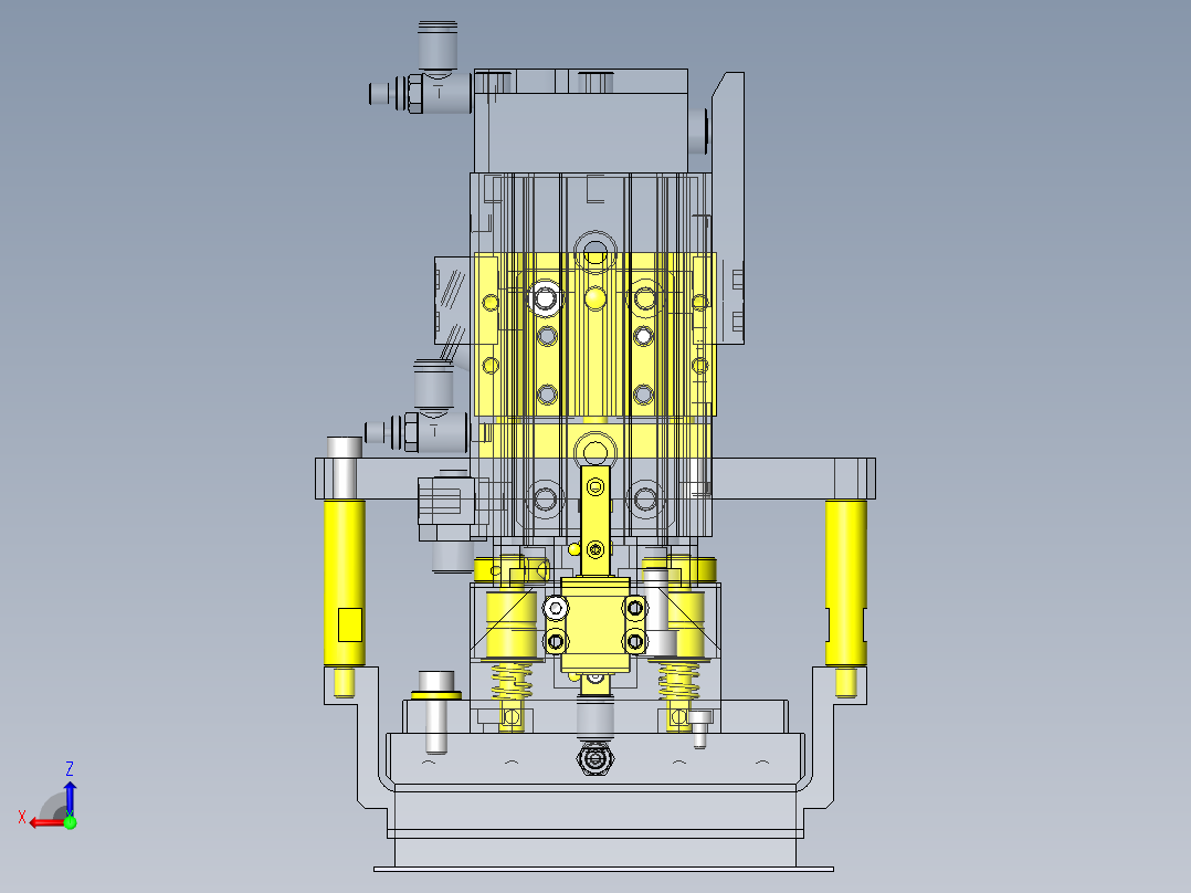 工件吸附头后视图