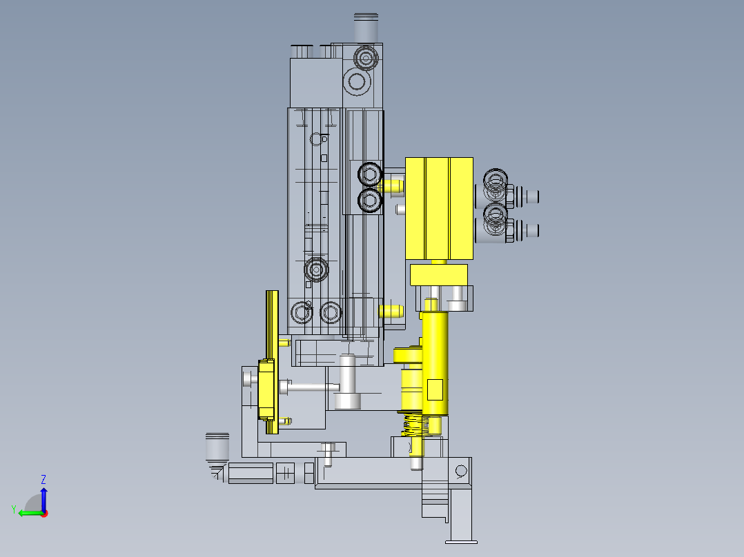 工件吸附头左视图