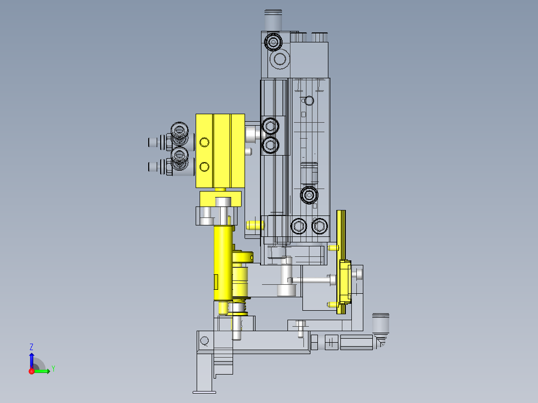 工件吸附头右视图