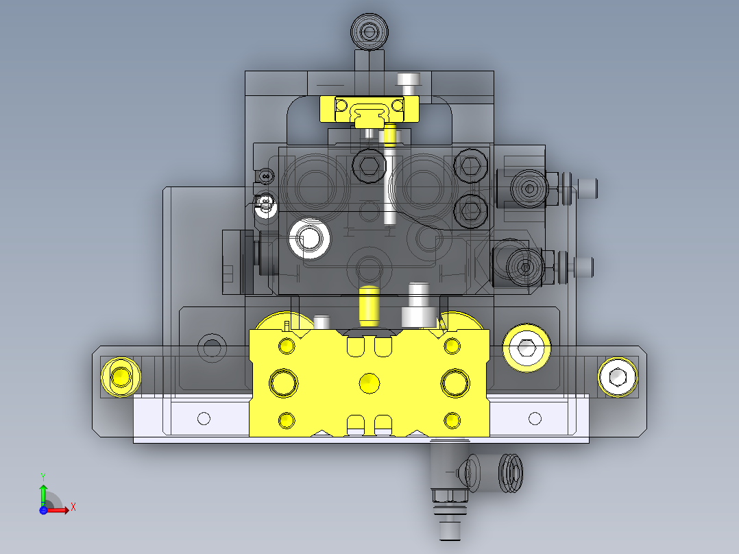 工件吸附头俯视图