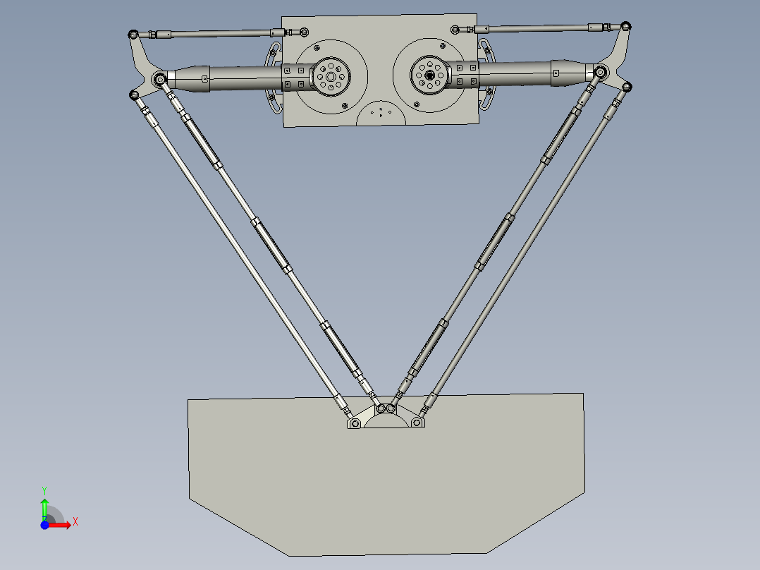 并联机器人D2-800前视图